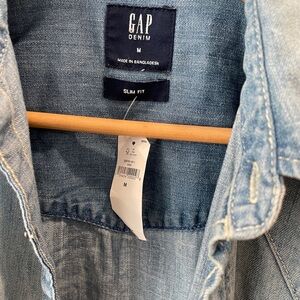 Men’s western denim shirt